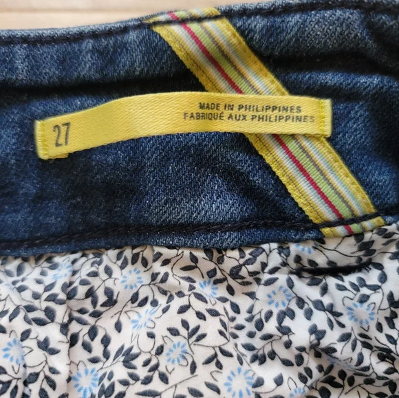 Maeve By Anthropologie Blue Flare Jeans Classic Wide Leg Style - Picture 6 of 15